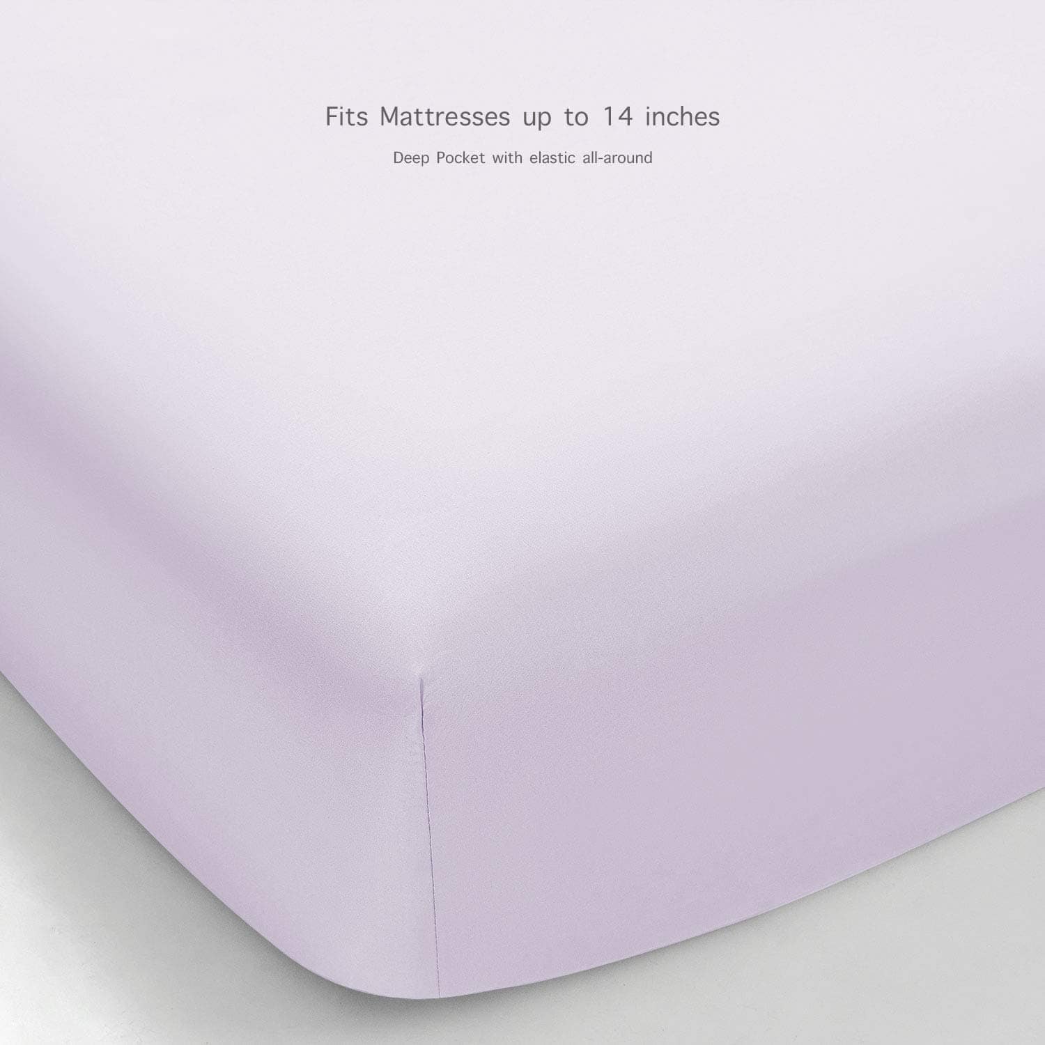 Juego de sábanas de microfibra cepillada -Lavanda - Imagen 6