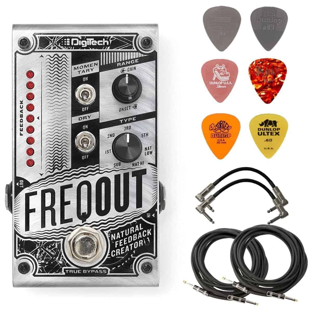 Digitech FREQOUT Natural Feedback Creator Pedal con Paquete
