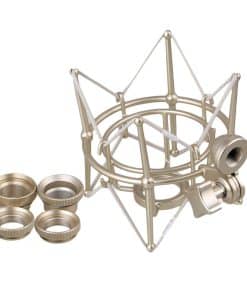 Soporte de Choque de Micrófono Cilíndrico de Metal de