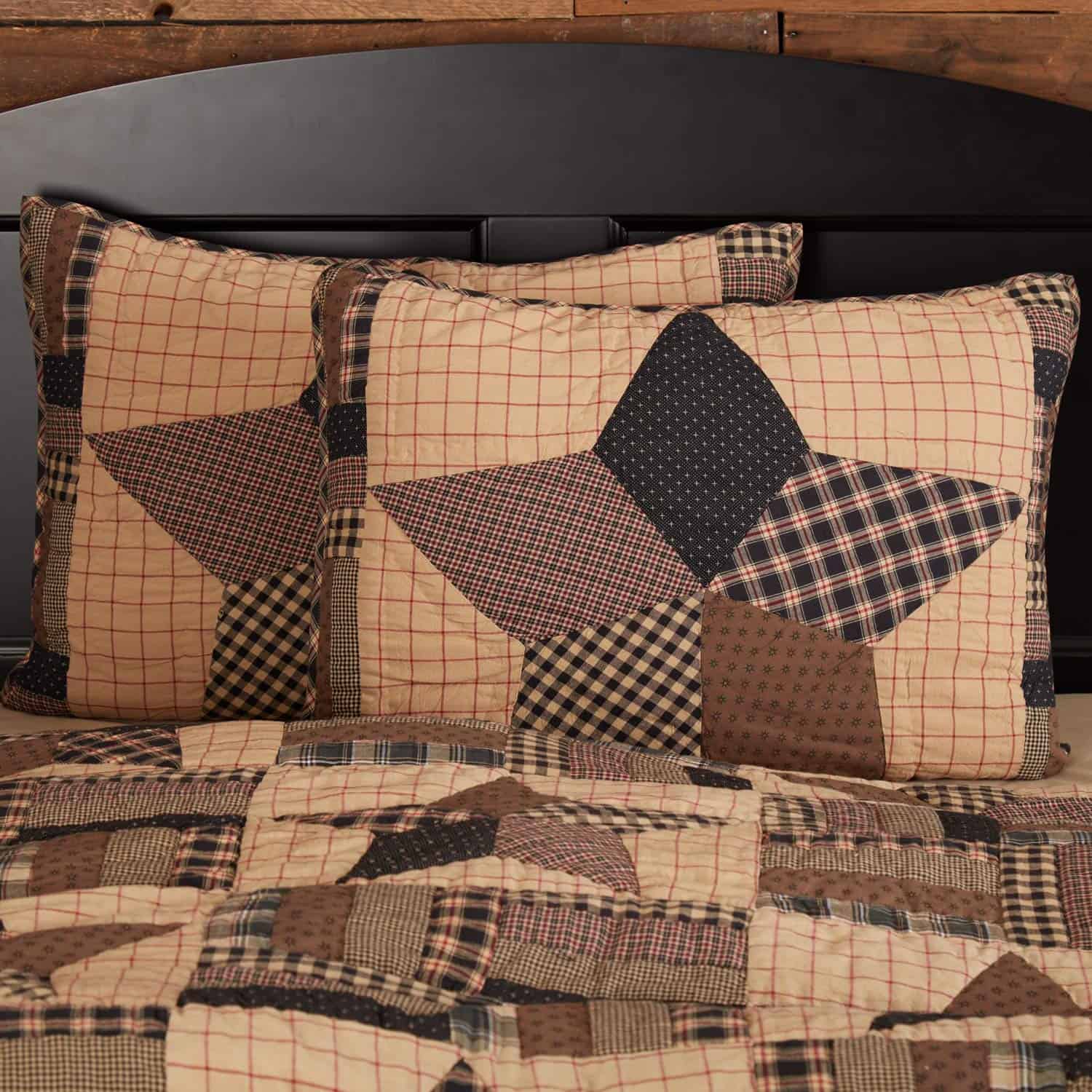 VHC Brands, Bingham Star, Almohada Estándar de Algodón,