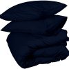 Juego de Funda de Edredón Super King, Azul Marino Conjunto