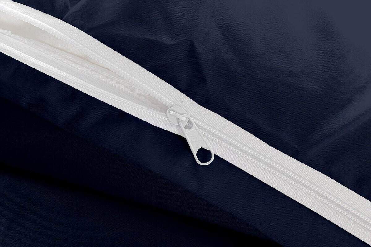 Juego de Funda de Edredón Super King, Azul Marino Conjunto - Imagen 5