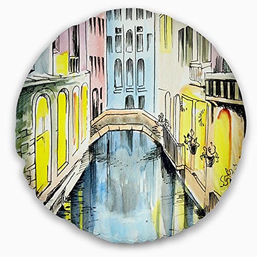 Designart CU6077-16-16-C Cojín de Lanzamiento de la Ciudad