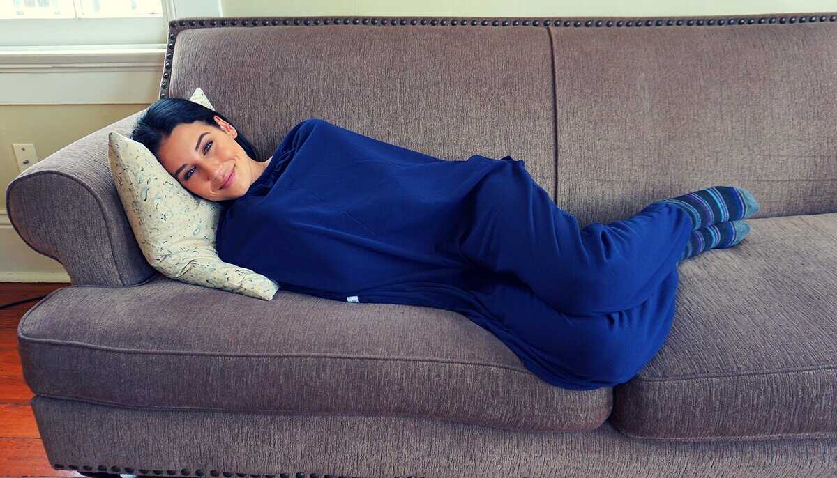 Manta portátil Cocoonsie (Pequeña, Azul Marino) - Imagen 3
