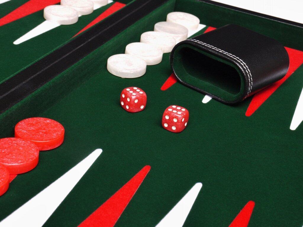 Juego de Backgammon de 18" en Cuero Sintético - Campo de - Imagen 5