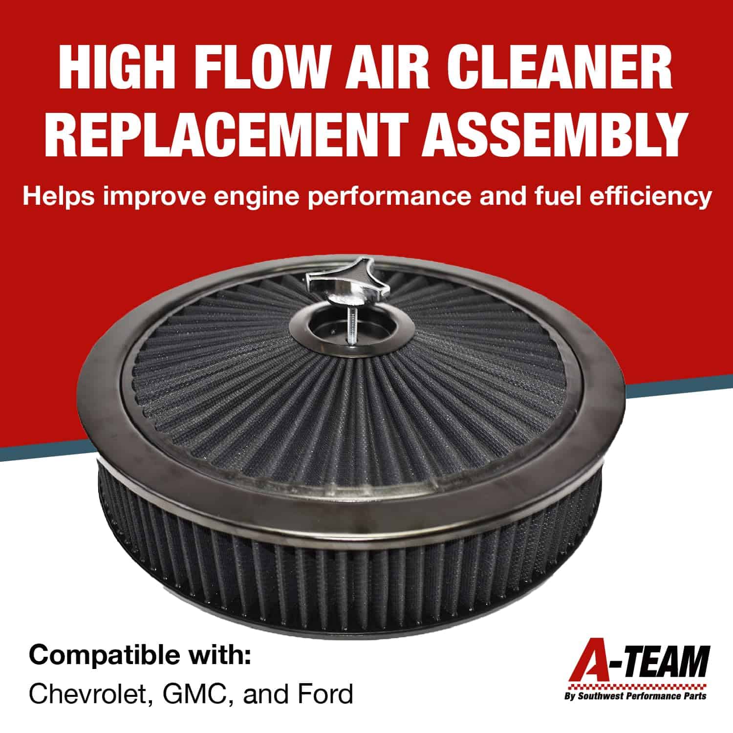 Filtro de Aire de Alto Flujo de Reemplazo A-Team - Imagen 3