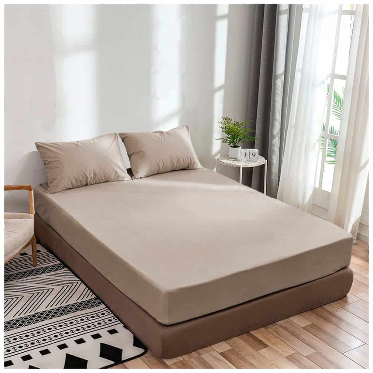 Sábana Ajustable de Alta Calidad de 1 Pieza (Sábana Baja - Imagen 3