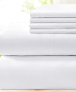 Juego de sábanas de lujo para hotel BYSURE 6 piezas (King