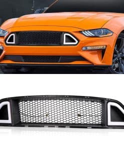 PIT66 Parrilla delantera superior con luz LED DRL blanca,