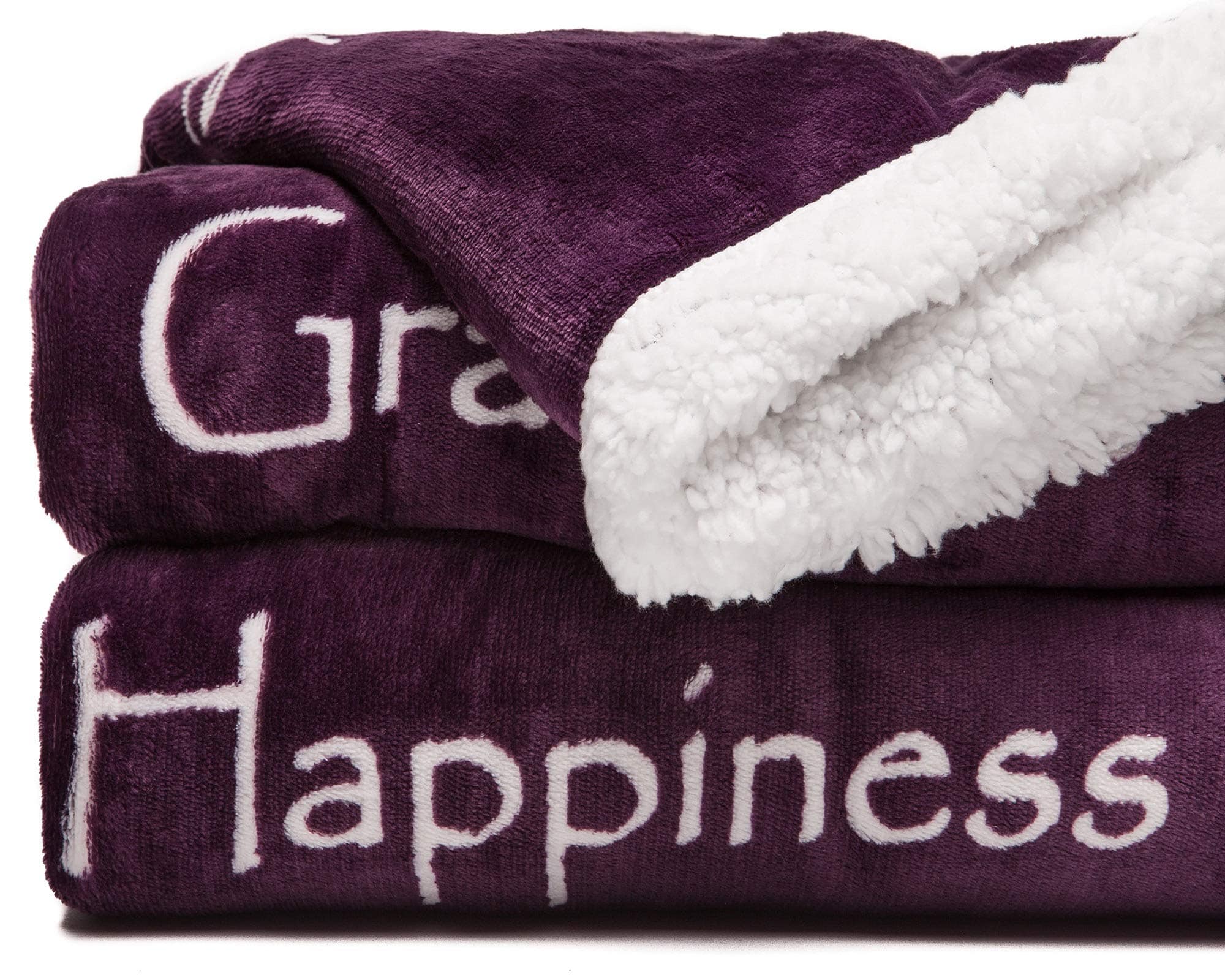 Manta de regalo inspiradora Chanasya Premium -Aubergine - Imagen 8