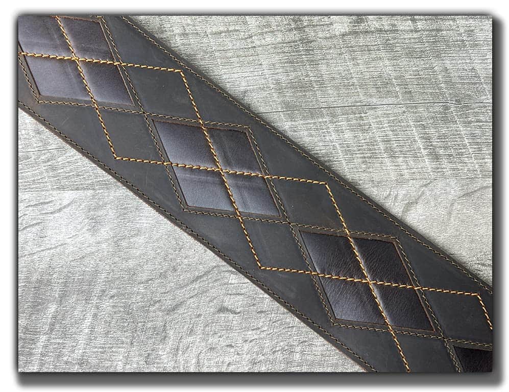 Correa de Guitarra de Cuero de Grano Completo 'Everett' - Imagen 5