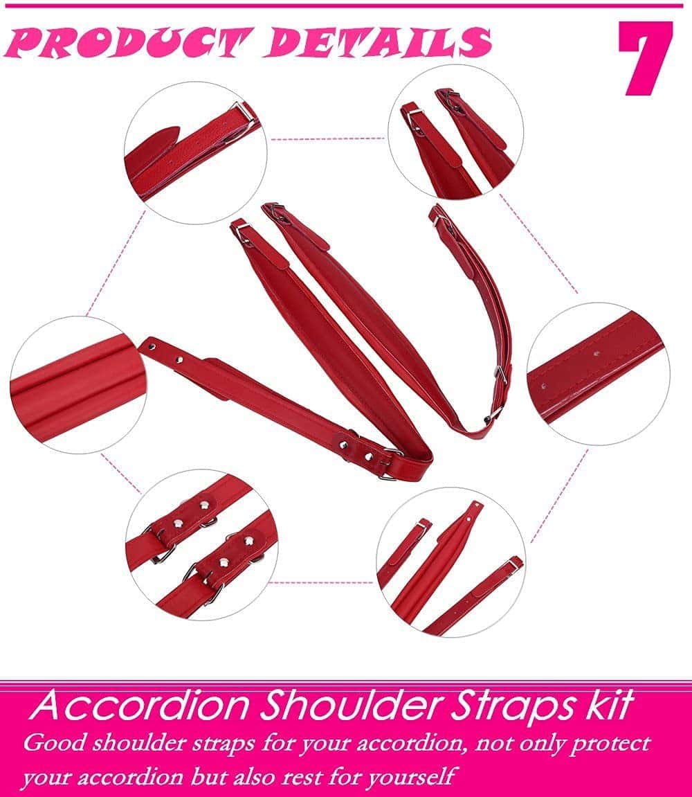 Tbest Correa de Molle para Acordeón, Correa de Hombro de - Imagen 5