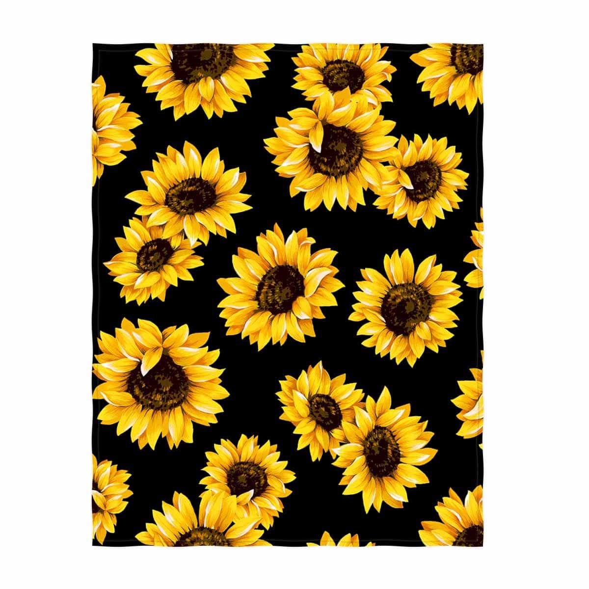 Cobertor de Tiro Súper Suave con Estampado de Girasol de 58