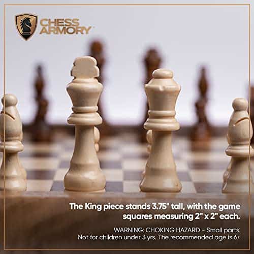 Juego De Ajedrez De Madera Chess Armory - Tablero de - Imagen 5