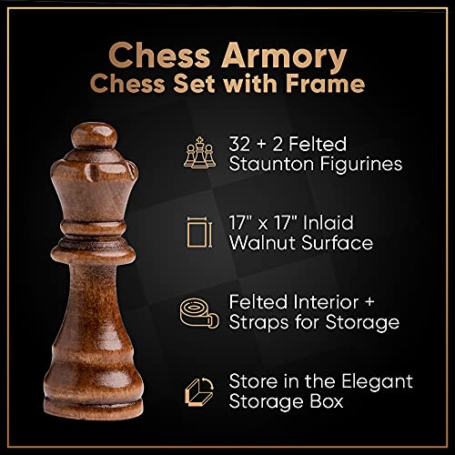 Juego De Ajedrez De Madera Chess Armory - Tablero de - Imagen 4