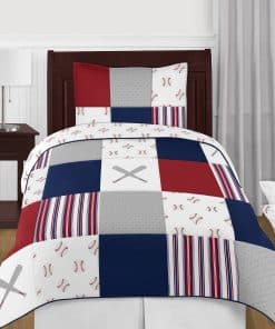 Set de Edredón para Niño Sweet Jojo Designs Rojo, Blanco y