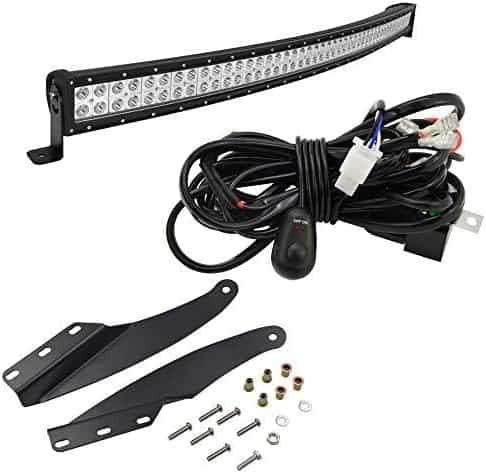 Barra de luz LED curva de 52" 300W con kit de cableado y