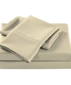 Juego de Sábanas King Size de 1000 Hilos de Color Limón,