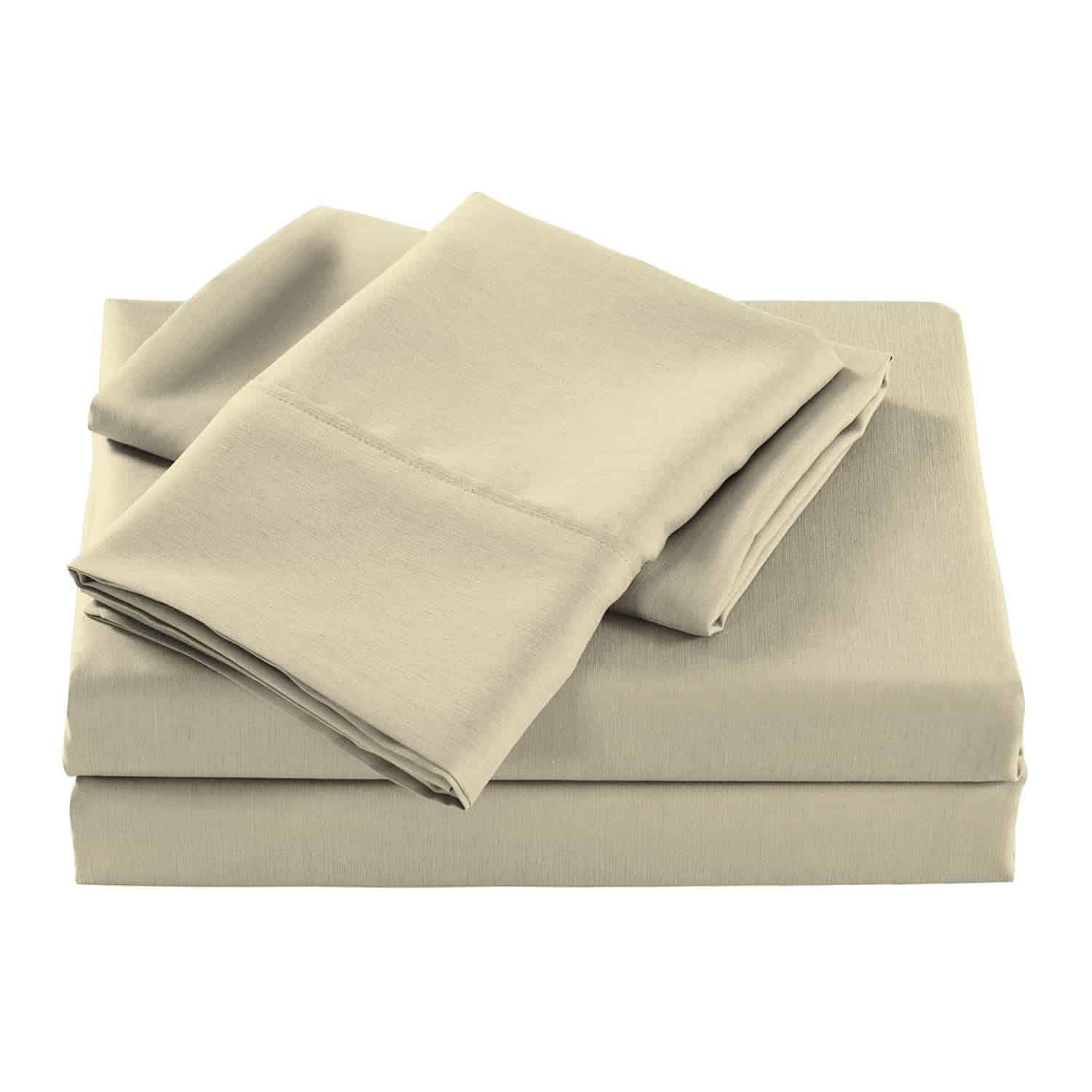 Juego de Sábanas King Size de 1000 Hilos de Color Limón,