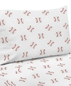 Juego de sábanas Sweet Jojo Designs en rojo y blanco para