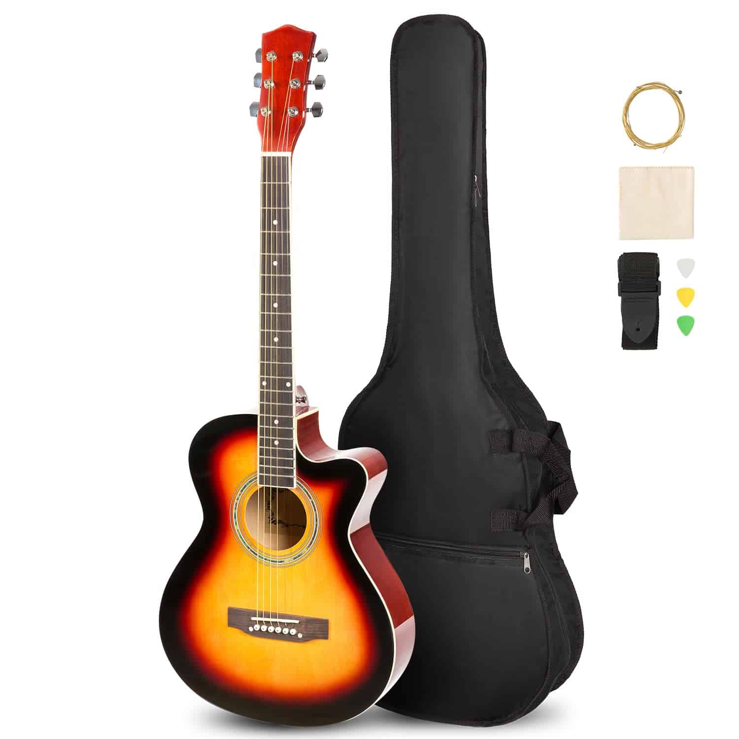 ARTALL Guitarra Acústica de 39 Pulgadas Hecha a Mano de - Imagen 4