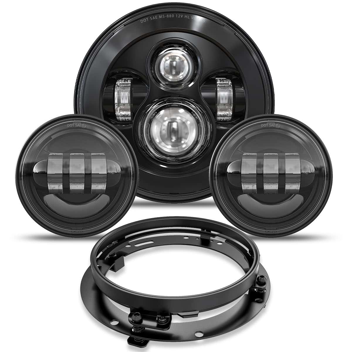 Faros Delanteros LED de 7 pulgadas TRUCKMALL, Luces de