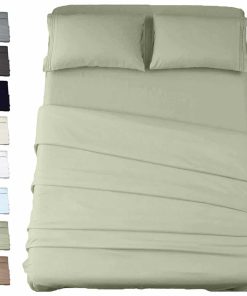 Juego de sábanas y fundas de almohada -Sage