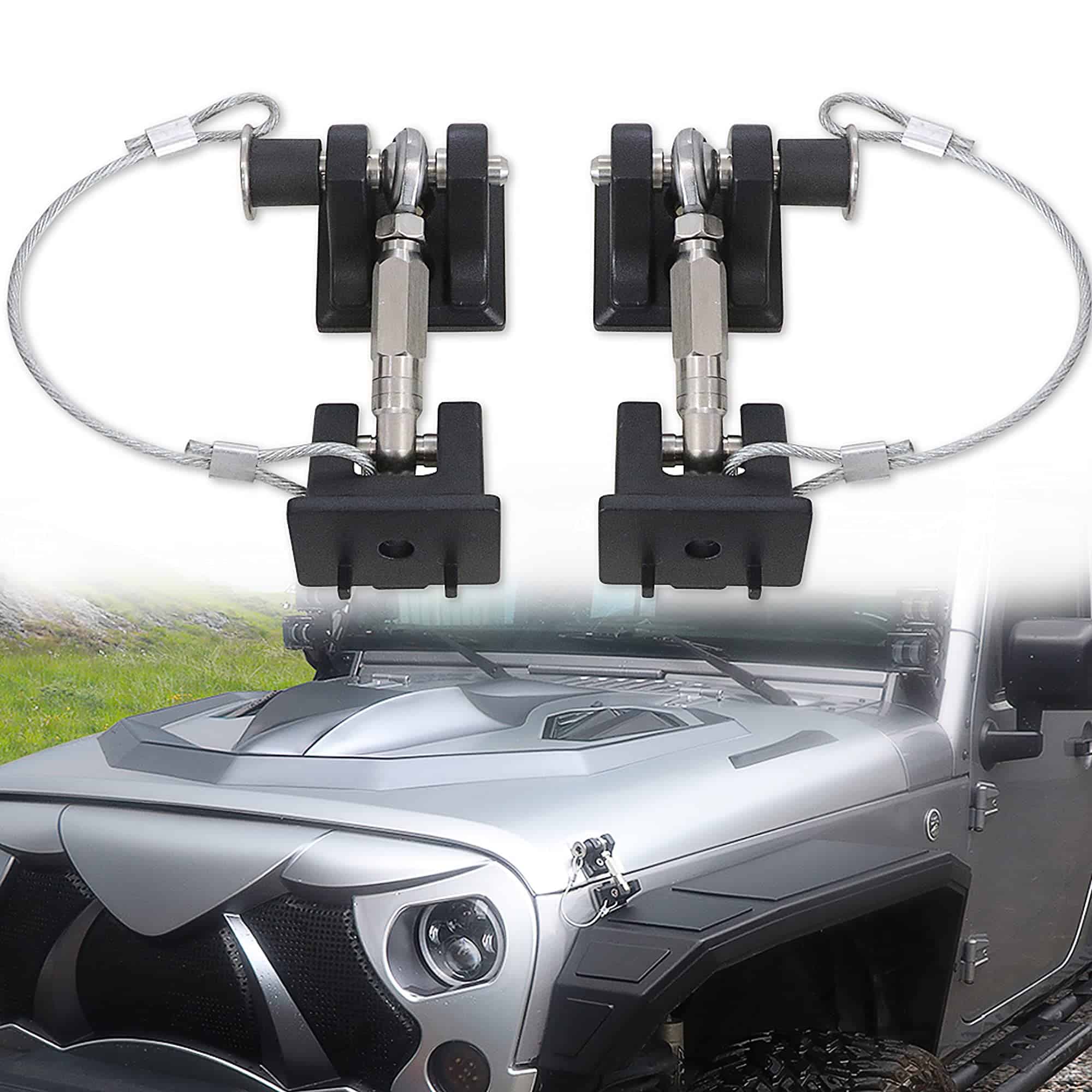 Sukemichi JK Hood Latches para Jeep, Pestillos de Capó con