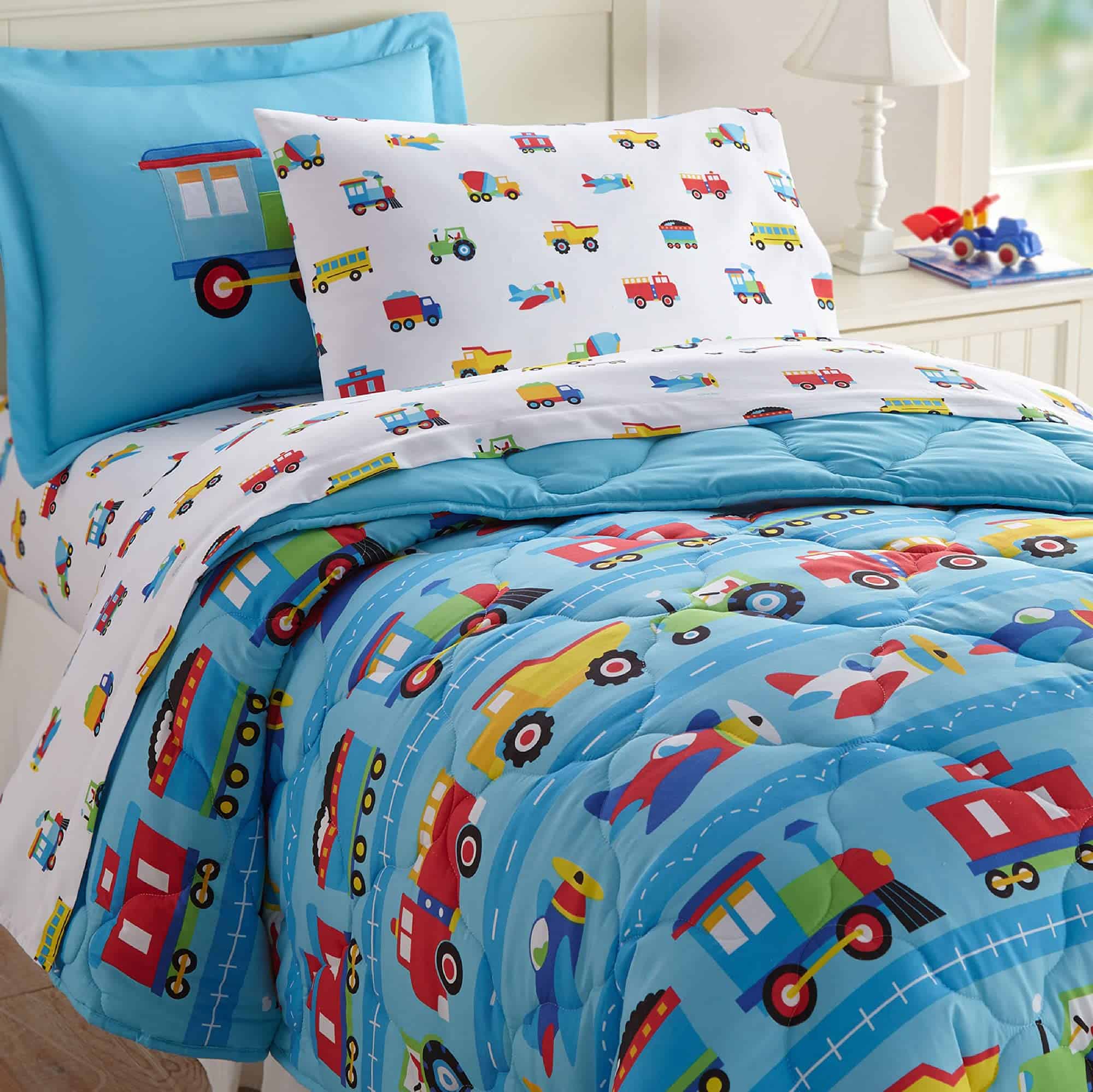 Juego de Cama Wildkin Kids 5 Pc Twin para Niños y Niñas,