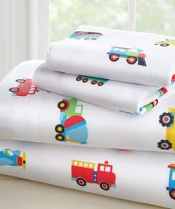 Juego de sábanas de microfibra Wildkin para niños y niñas,