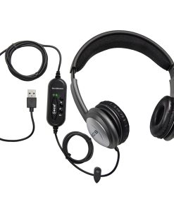 Audífonos de Transcripción ECS WordSlinger Over Head USB,