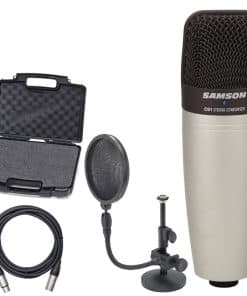Micrófono de Condensador de Diafragma Grande Samson C01 con