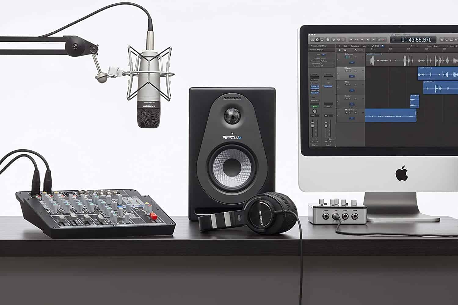 Micrófono de Condensador de Diafragma Grande Samson C01 con - Imagen 5