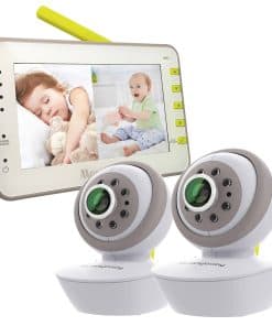 Monitor para bebés Moonybaby Split 55 con 2 cámaras, Video