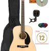 Guitarra Acústica Fender CD-60S con Tapa Sólida Dreadnought