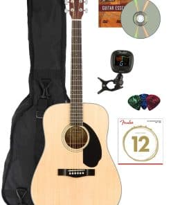 Guitarra Acústica Fender CD-60S con Tapa Sólida Dreadnought