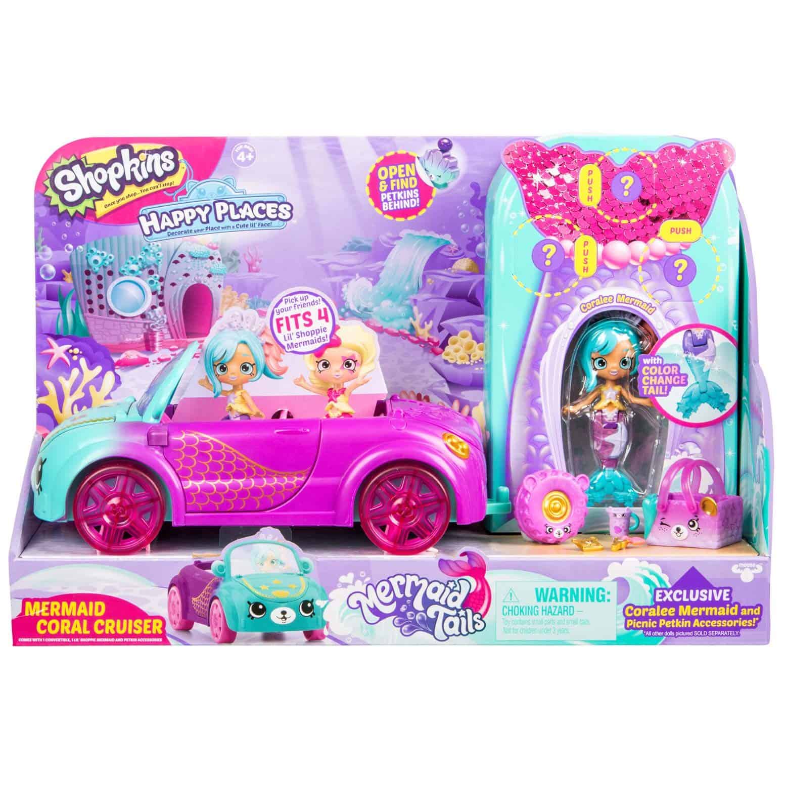 Shopkins Happy Places Mermaid Convertible, Multicolor