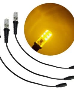 Pack de 3 luces LED de efectos especiales ámbar de 12