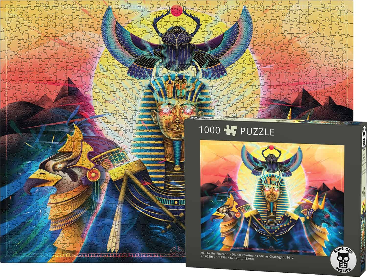 Rompecabezas Hail to The Pharaoh de Bone Owl Puzzles - - Imagen 4