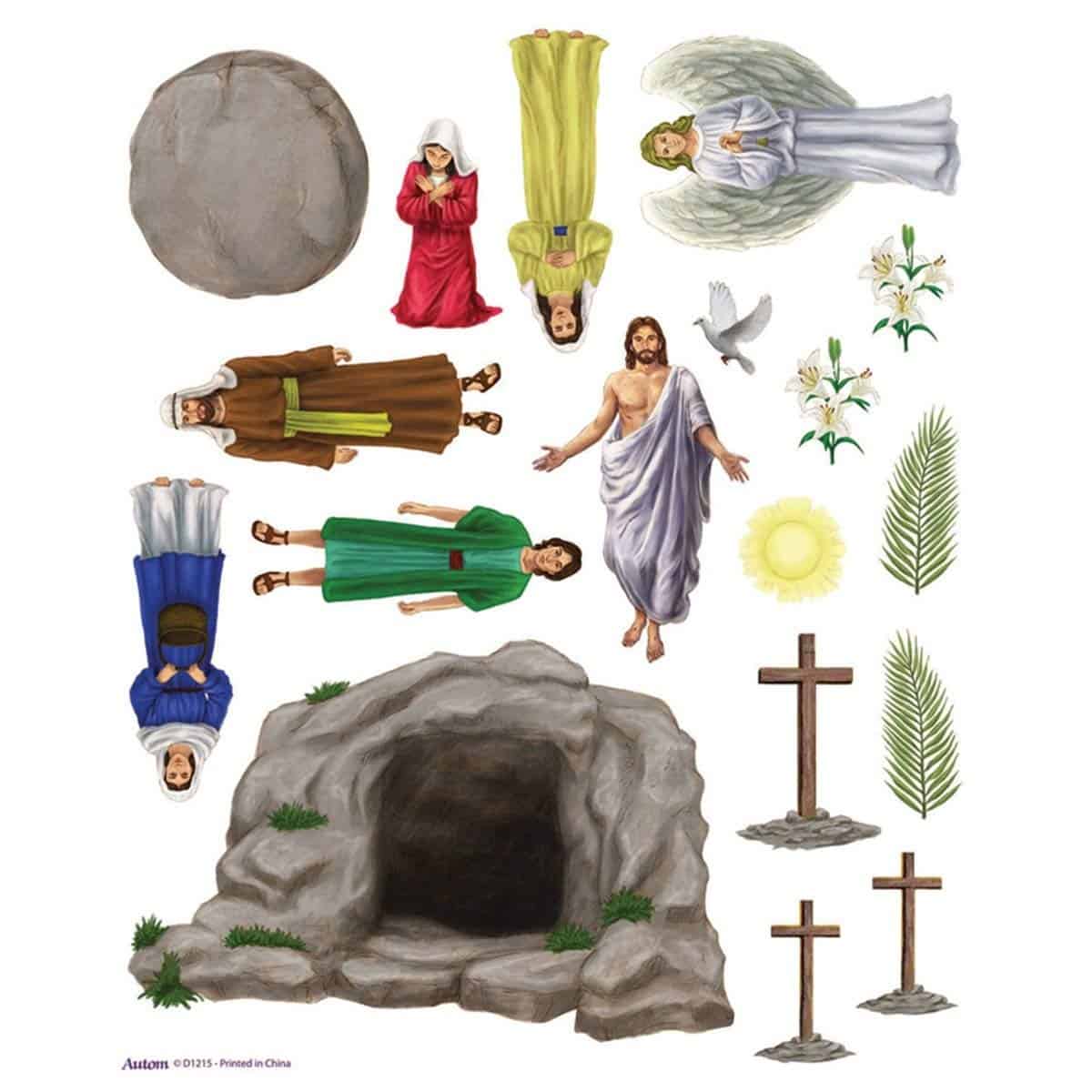 Set de 18 pegatinas de la Resurrección de Jesucristo para - Imagen 8
