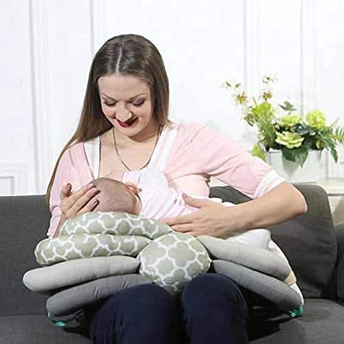 Almohada de lactancia multifunción JCW para maternidad, - Imagen 5