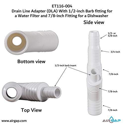 Adaptador de Línea de Desagüe (DLA) con Conexión de Barb de - Imagen 5