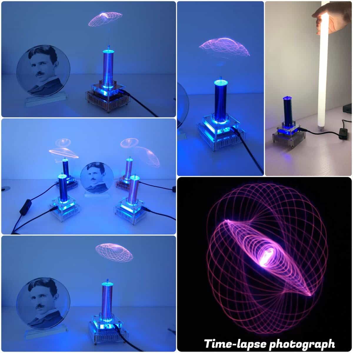 Bobina de Tesla Musical Joytech con Base de Acrílico Modelo - Imagen 4