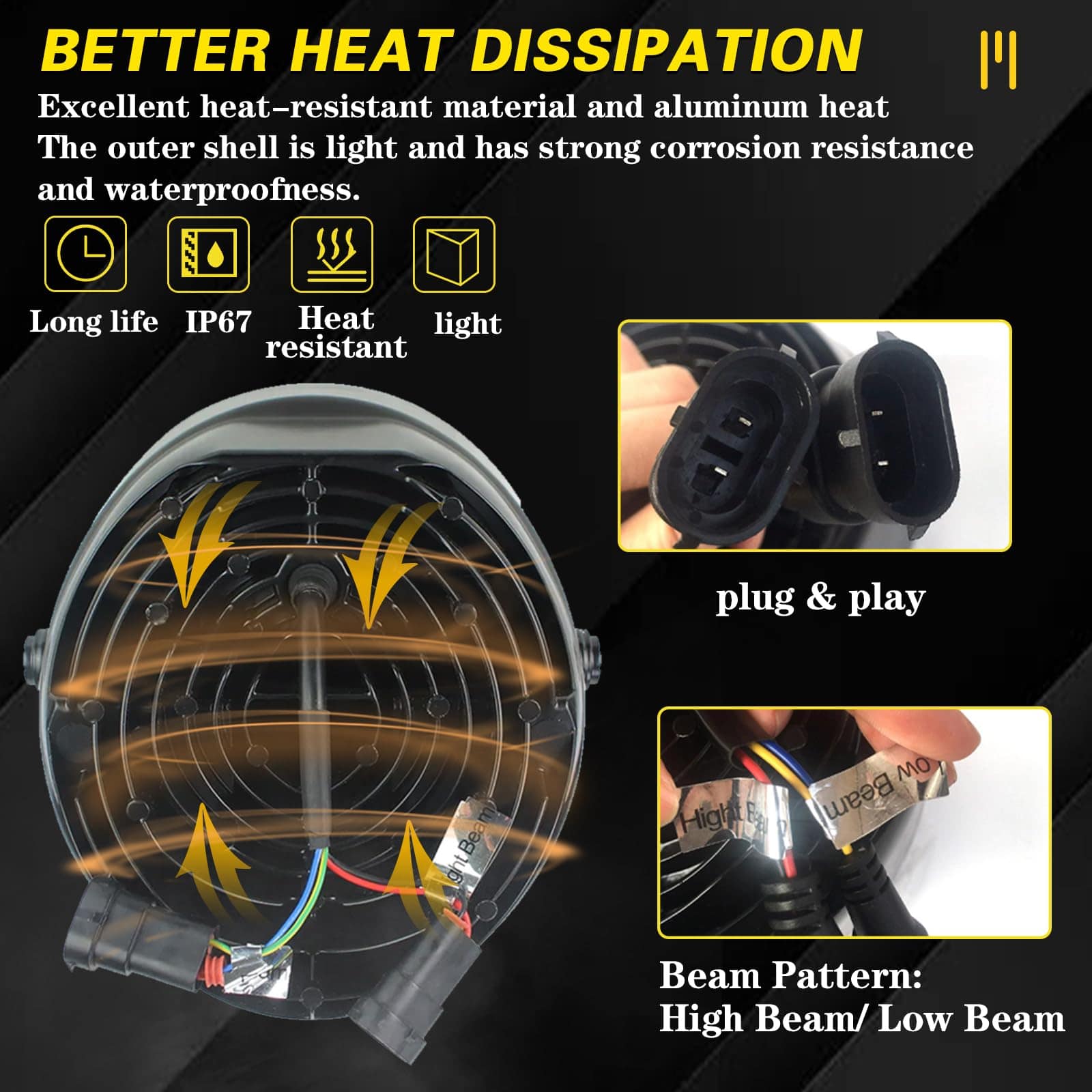 Faros LED SKTYANTS Accesorios para Motocicletas V-rod LED - Imagen 4