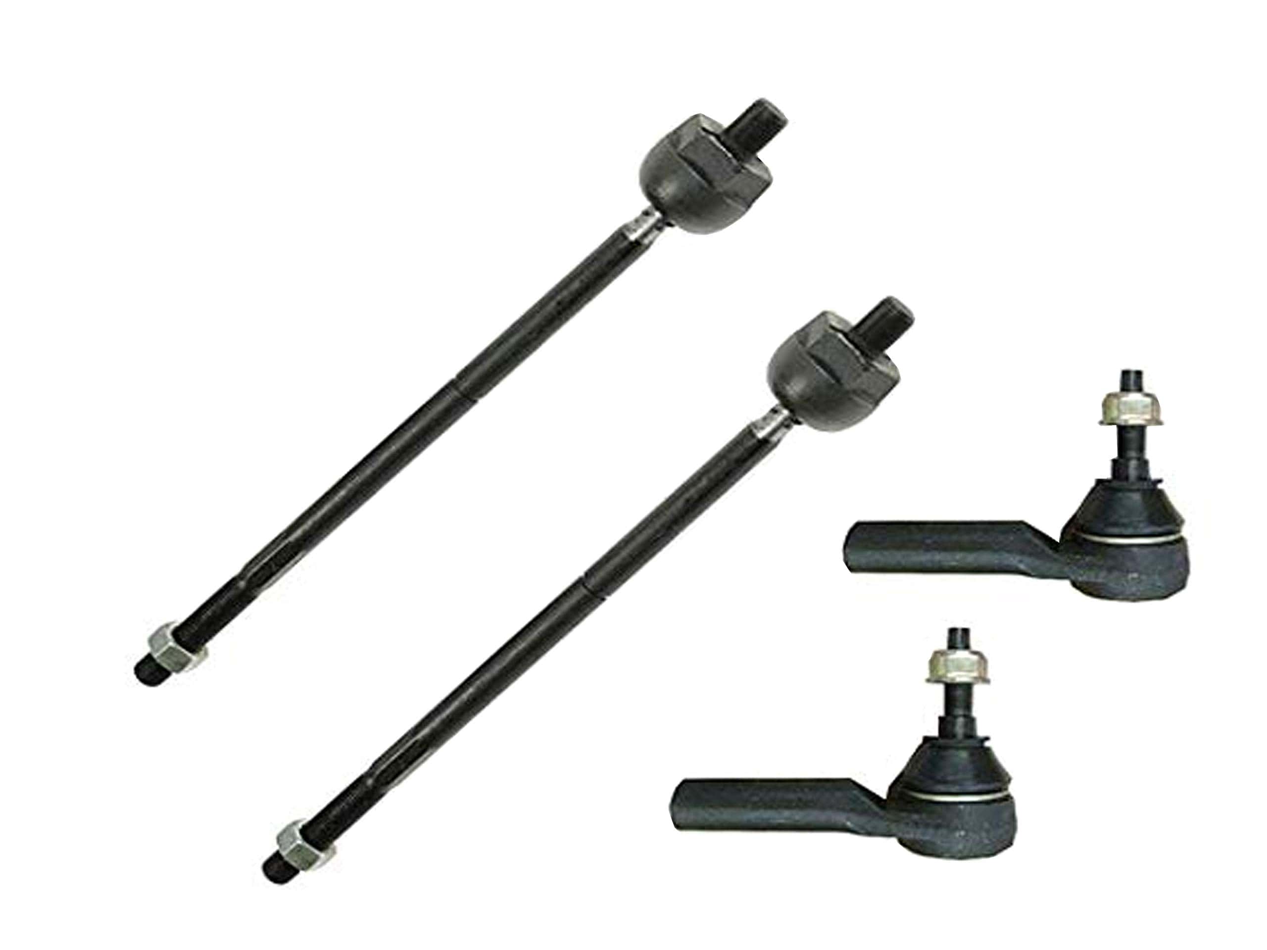 4PC Front Suspension Inner Outer Tie Rod Ends COMPATIBLE