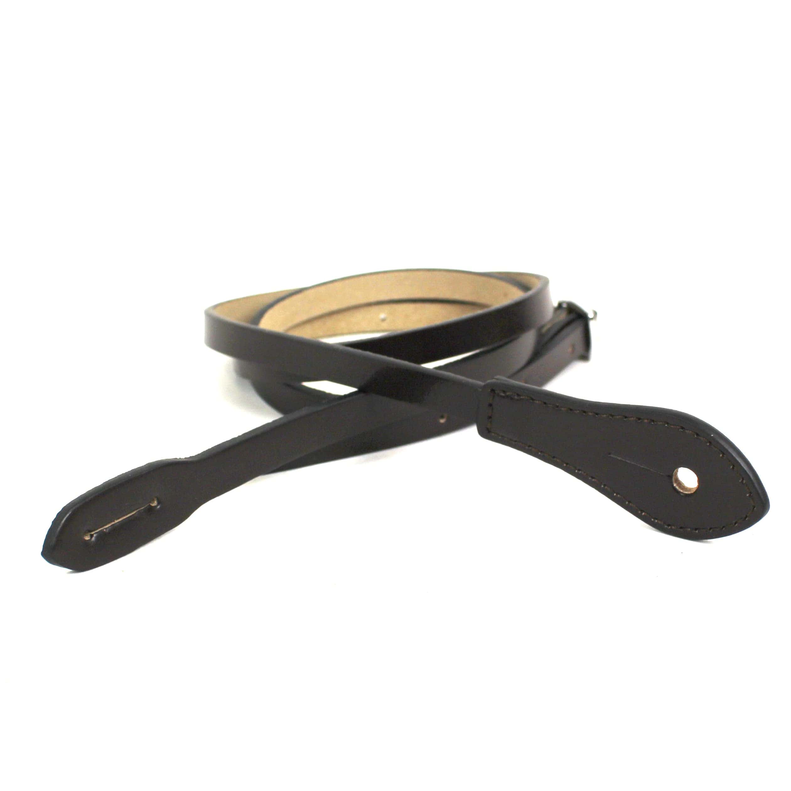 Correa para mandolina de cuero marrón oscuro Walker &