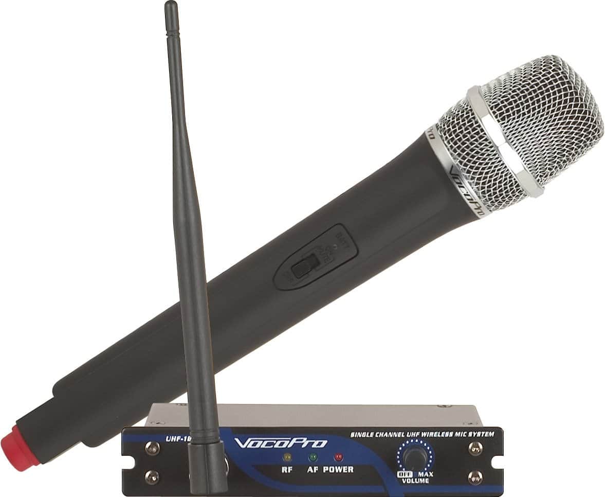 VocoPro - Sistema de Micrófono Inalámbrico UHF de Canal