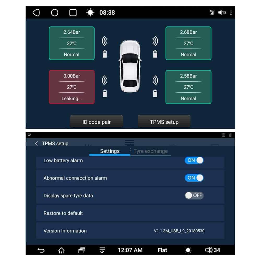 ATOTO AC-UTP1 USB TPMS (sensores exteriores) Sistema de - Imagen 5