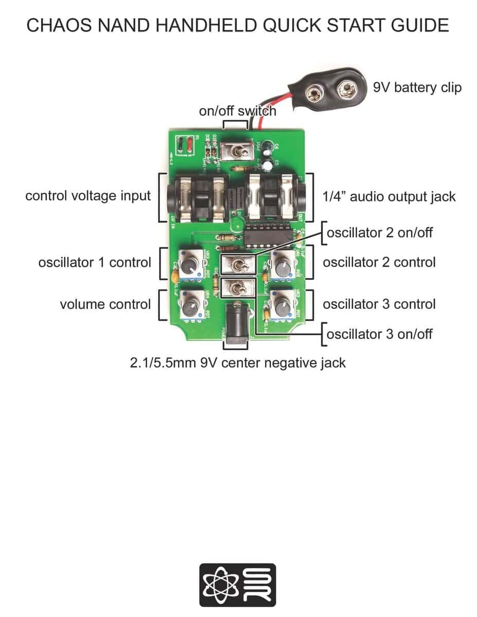 4093 Chaos NAND Handheld DIY Kit - LoFi Drone Oscillator - Imagen 5