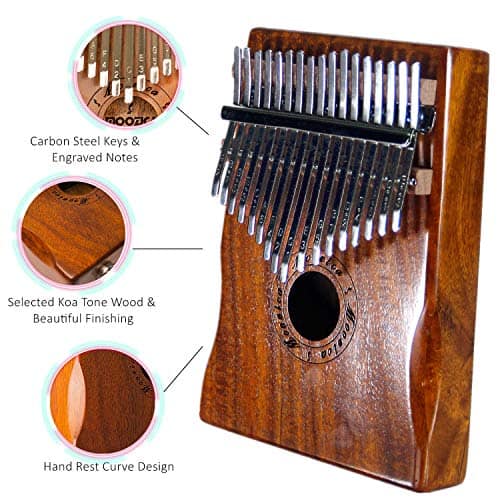Kalimba Marimba Moozica de 17 Teclas, Instrumento Musical - Imagen 5